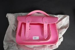 A ladies leather Cambridge satchel / han
