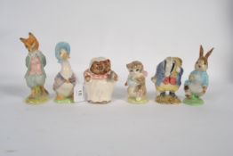 A collection of Beswick Beatrix Potter f