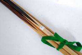 Vintage snooker cues to include The Rile