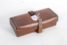 An Edwardian leather gentlemans travel v