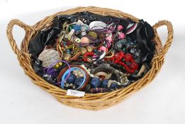 A large 20th century basket of costume j