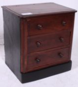 A Victorian mahogany apprentice piece ch