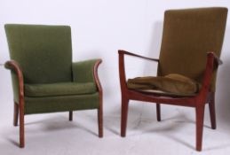2 retro 1950's Parker Knoll armchairs ha