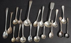 Twenty silver salts 20th century 3.75 oz