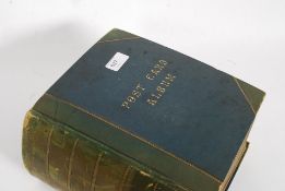 A very large postcard album containing a