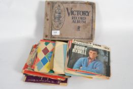 Quantity of vintage vinyl record singles