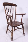A 19th century beech and elm Windsor cha