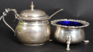 A silver hallmarked creamer by Joseph Gl