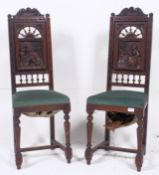 A pair of 19th century French Breton oak