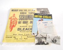 Motor cycle interest. 1960s Scramble at