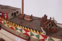 A large 20th century model display ship