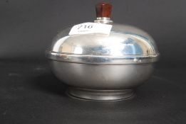 A 1930's Art Deco silver hallmarked bowl
