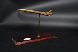 A 1960's apprentice piece brass sculptur