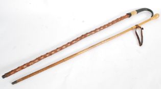 A good blackthorn walking stick with goa