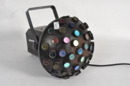 A multi colour disco light
