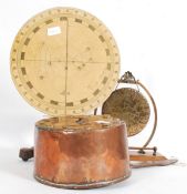 A 20th century copper saucepan converted