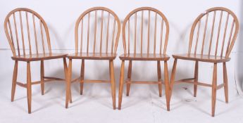 A set of 4 1930's Ercol beech and elm di