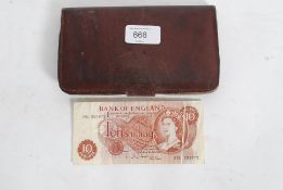 A rare Ten Shilling Bank Of England bank
