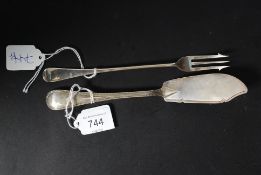 A Victorian 1862 silver hallmarked butte
