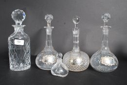 A collection of cut glass to include 5 x