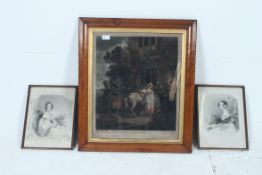 After George Moreland. A framed and glaz