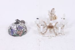 A 20th century Tiffany coloured and stai