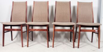 A set of 4 vintage retro Danish dining c