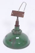 A  1930's green enamel painted Industria