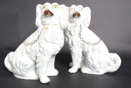 An early 20th century pair of Staffordsh