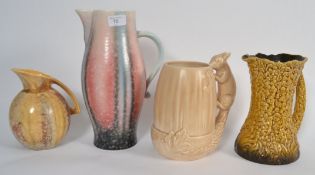 A collection of four Sylvac china vases