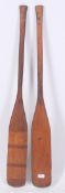 A pair of early 20th century rowing / oa
