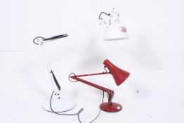 2 vintage 20th century anglepoise lamps,
