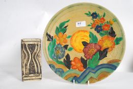 A Cornish Taliesin square form vase in t