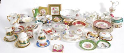 A large collection of Limoges porcelain