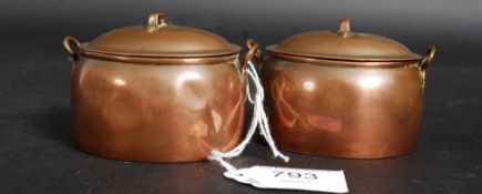 An unusual early 20th century copper des