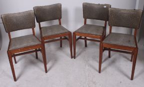 A set of 4 retro 1950's laminate padded