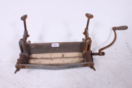 An antique 19th century wooden and cast