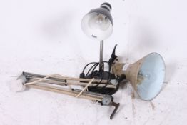 A retro wall mounted anglepoise lamp alo