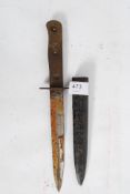 A vintage commando military knife