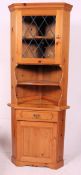 A modern pine contemporary corner cabine