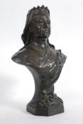 A 19th century good quality bronze 3/4 b