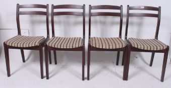 A good set of 4 1970's teak  retro dinin