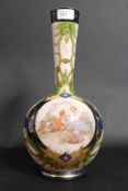 A 19th century Victorian glass handpaint