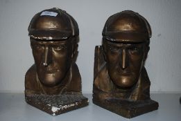 2 large plaster gilt finished Sherlock H