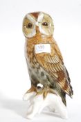 A large ceramic owl figurine by Karl Ens