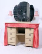 A 1950's retro kidney shaped dressing ta