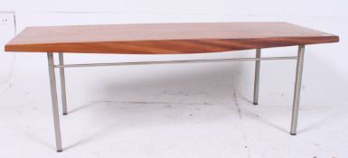 A good 1970's teak and chrome coffee tab