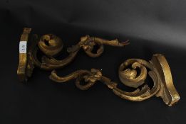 A pair of 19th century regency gilt plas