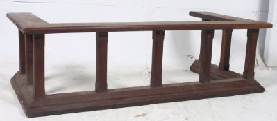 A Victorian large solid oak Arts & Craft