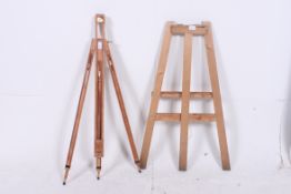 A 20th century artist easel together wit